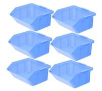 SEWOART 6pcs Warehouse Parts Box Pantry Organizer Bin Hardware Bin Plastic Bin Screw Bin Organizer Wall Hanging Accessory Box Pp, 4433319DHHI8