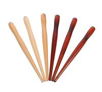 SEWOART 6pcs Wooden Dip Pen Holders for Comic Drawing and Calligraphy Durable Nib Holders with Polished Surface for Artists Students and Hobbyists