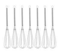 SEWOART 7pcs Stainless Steel Mini Whisker Hair Dying Stirrer Set for Long Time Mixing Work and Beating Cream Professional Hair Color Stirrer for Hairdressing Supply