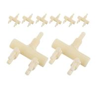 SEWOART 8pcs Aquarium Oxygen Splitter with Control Valve 2-way Air Flow Distributor for Fish Tank Air Pump Tubing Aquarium Pump Hose Splitter Valve for Aquatic Pets