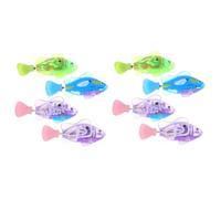 SEWOART 8pcs Interactive Electric Toy Led Lights Molar Kitten Plaything for Healthy Fun and Adorable Deep Sea Fluorescent Spotty and Striped
