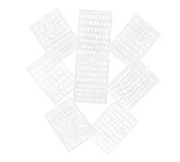 SEWOART 8Pcs Letter Stencils for Painting Reusable Plastic Craft Templates for DIY Wall Decor Airbrush Art Projects and Scrapbook Journal