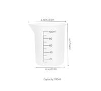 SEWOART 8pcs Silicone Measuring Cups Flexible Reusable Mixing Cups with Clear Graduated Scale for Precise Liquid Measurement DIY Resin Crafts Painting and Kitchen Use