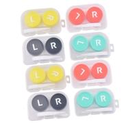 SEWOART 8pcs Travel Contacts Storage Cases Replaceable Contacts Holders Compact for Eye Care The Go