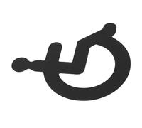 SEWOART Acrylic 3d Disabled Toilet Sign, Wheelchair Symbol Wall Sticker for Restrooms, Easy Installation, Clearly Marked, Lightweight for Commercial and Public Buildings