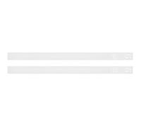 SEWOART Acrylic Dough Thickness Ruler with Wear Resistance and Visual Measurement for Baking Cookie Smoother Tool for Pastry Rolling Pin, for Home Baking Accessories