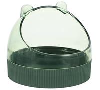 SEWOART Acrylic Hamster Food Bowl Cute Chinchilla Feeding Dish Easy to Clean Non-tip Design for Pets Midnight for Hamsters Guinea Pigs and Other Rodents