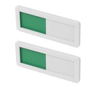 SEWOART Acrylic Sliding Door Privacy Sign Self Adhesive Status Indicator 2pcs 4x10cm for Conference Room and Restroom