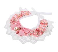 SEWOART Adjustable Lace Cat Collar Bow Decorative PET Neck Collar for Cats and Small Dogs Adorable Floral Design for Holidays and Everyday Wear