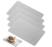 SEWOART Aluminium Cooling Mat 4pcs Silver for Rabbits and Hamsters