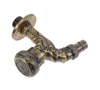 SEWOART Antifreeze Vintage Dragon Design Brass Wall Mounted Water Tap Single Hole Spigot for Kitchen Bathroom Garden Outdoor Pools Compatibility