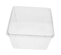 SEWOART Birdcage Cover Reusable Acrylic Feeder Basin Prevents Food Residue Plume Splashing Fits Various Bird Cages Transparent Design
