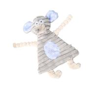 SEWOART Bite-resistant Plush Dog Molar Toy Cartoon Animal Design for Chewing Sound-making Reduces Boredom for Home and Shop Use Rat Grey Educational Pet Plaything