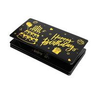 SEWOART Black Gold Birthday Money Envelope Wallet with Card Slots Stylish Cash Holder and Surprise Card for Men Women Elegant DIY Present for Birthday Party Celebration