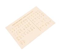 SEWOART Braille Alphabet Board for The Blind Touch Dot Blind People Raised Tools Large It’s Writing Learning Tool Visually Letter Tactile Wood Beige