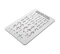 SEWOART Braille Alphabet Board with Raised Bump Dots Numbers Punctuation Chart Montessori Educational Tool for Visually Impaired Literacy Aid for Blind Learning Development