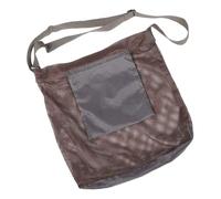 SEWOART Breathable Mesh Mushroom Foraging Bag with Large Capacity Crossbody Pouch for Outdoor Fruit and Vegetable Picking Portable Khaki Mushroom Picking Bag for Garden and Orchard Use