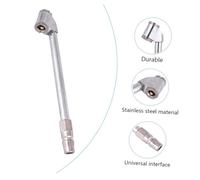 SEWOART Car Tire Inflator Nozzle Extension Adapter Metal Inflator Pump Head with Clip for Motorcycle Bicycle Wheel Air Pressure Inflation Tool