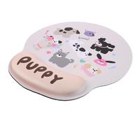 SEWOART Cartoon Mouse Wrist Support Pad with Memory Foam and Rubber Base, Anti-Skid Mouse Pad for Laptop and Home Use, Comfortable Wrist Rest for Business Trips and Gaming