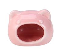 SEWOART Cat Shaped Hamster Nest Ceramic Hideaway Cottage for Small Animals Sleeping House for Hamsters Chinchillas and Sugar Gliders Sturdy and Easy to Clean Design Random Color