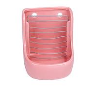 SEWOART Ceramic Hay Bowl for Rabbit Guinea Pig Anti-turn Bite-proof Pink Practical Convenient