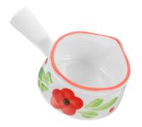 SEWOART Ceramic Milk Pot with Handle Small Creamer for Catering Venues