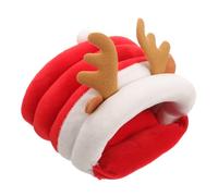 SEWOART Christmas Deer Design Hamster Nest Warm Cotton Hideout Bed for Small Pets Cozy Sleeping House for Hamsters Chinchillas Guinea Pigs Comfortable Space Saving Winter Retreat