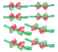 SEWOART Christmas Pet Collars Adjustable Dog Cat Collars Fabric Kitten Collar Pet Costume Accessories for Parties