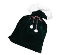 SEWOART Christmas Santa Claus Drawstring Gift Bag Large Capacity Velvet Pouch for Holiday Presents Reusable Cloth Wrapping Sack for Party Favors Treats and Christmas Cookie Gifts