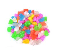 SEWOART Cobblestone Pebble Stones for Fish Tank 100pcs Grey Stones Stars for Garden Yard