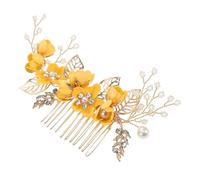 SEWOART Comb Well Easy Hair and Bride Clip for Women or Hold Elegant Silver Set with Delicate Flower Design Birthday Prom at Events
