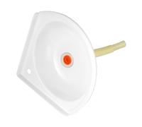 SEWOART Compact Plastic Corner Wall Mounted Wash Basin with Drain Pipe Space-Saving Mini Triangle Sink for Bathroom Laundry Balcony Suitable for Small Homes and Corner Installations