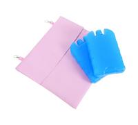 SEWOART Cooling Ice Pack Cover for Small Pets Built Cold Pack Holder with Absorbent Inner Bag Indoor Summer Cooling Pouch for Rabbits Hamsters Guinea Pigs and Chinchillas Pink