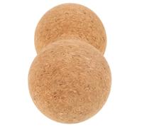 SEWOART Cork Massage Ball Set 8x16cm Non-Slip Peanut Shape Muscle Relaxation Roller for Fitness Yoga and Back Pain Relief
