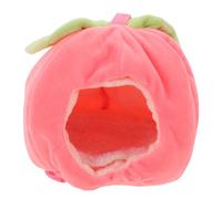 SEWOART Cozy Hamster Hideout Small Animal House Warm Rat Hideout with Fruit Design Hamster Bed Cage Decor Secure Private Retreat for Dwarf Mice and Small Pets Easy to Clean Pet Playground