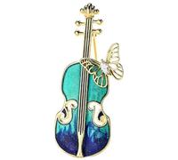 SEWOART Creative Violin Pin Brooch for Women, Alloy Material, Easy to Use and Not Easy to Fall, Lapel Pin Accessory for Clothing and Hats, for Christmas or Birthday Gifts