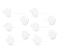 SEWOART Cupcake Toppers and Set a Romantic Atmosphere Cloud Shaped 10pcs White Paper Cake Decorations Easy to Apply for Birthday Party Supplies for Cakes and Dessert