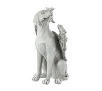 SEWOART Dog Angel Memorial Statue Resin Garden Ornament for Pet Tribute Hand-cast Dog Figurine Outdoor Memorial Grief Remembrance for Home and Garden