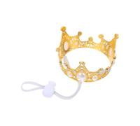 SEWOART Dog Birthday Crown Hat Headwear for Cats and Small Dogs Luxurious Glittering Crown Costume for Parties Weddings Holidays and Special Events Photo Prop