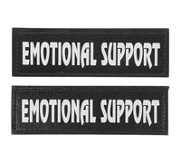 SEWOART Dog Vest Service Patch Glow-In-The-Dark Reflective Pet Harness Patches for Night Walks 1 Pair