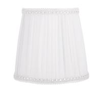 SEWOART E14 Cloth Lamp Shade Handmade Fabric Lamp Cover Simple Style for Home Decoration and Dining Room Lighting, Prevents Light Too Bright, White Colour