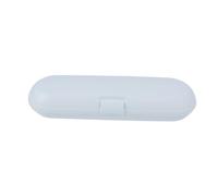 SEWOART Electric Toothbrush Travel Case White Portable Hard Shell Holder for Toothbrush Heads and Device Compact Protective Storage Box for Camping Outdoor Use