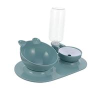 SEWOART Elevated Cat Food Bowl Automatic Gravity Water Bottle Knock over Pet Feeder Bowl for Kitten