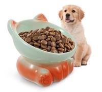 SEWOART Elevated Ceramic Cat Bowl Stylish Raised Pet Food Dish for Cats Small Dogs Tilted Design for Healthier Eating Comfort Antitip Base for Stability for Modern Homes