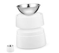 SEWOART Elevated Slow Feeder Dog Bowl Cat Food Bowl Half Design Versatile Pet Feeding Tray for Travel