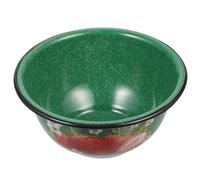 SEWOART Enamel Ramen Bowl with Retro Design Convenient Multi-Function Household Soup and Instant Noodle Bowl for Kitchen Use in Green