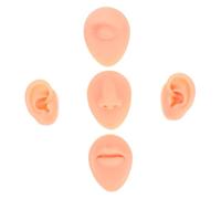 SEWOART Fake Ear Models Silicone Body Parts Piercing Practice Model for Ear Piercings Kit and Teaching Anatomy