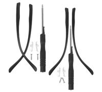 SEWOART Glasses Arm Legs Made of Sturdy TR90 Material Universal Replacement 2 Pairs Eyeglasses Temple Arms Comfortable to Wear Black Glasses Parts Suitable for Eyeglasses Repair