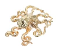 SEWOART Golden Octopus Cabinet Handle Zinc Alloy Drawer Pulls Coastal Nautical Style for Kitchen Wardrobe Cupboard Wine Cabinet Simple Installation Nordic American Modern Decor