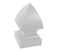 SEWOART Gothic PVC Stair Railing Post Caps Dark Gray Weather-Resistant Handrail End Covers for Indoor Outdoor Decks Quick Installation Post Base Protectors for Staircase Railings